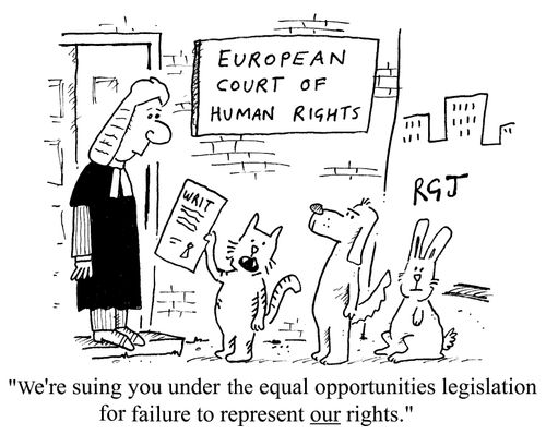 "We're suing you under equal opportunities legislation for failure to represent our rights"
