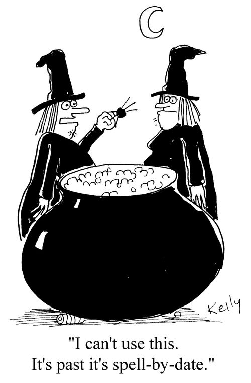"I can't use this. It's past its spell by date."