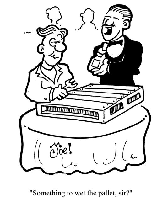 'Something to wet the pallet, Sir?'
