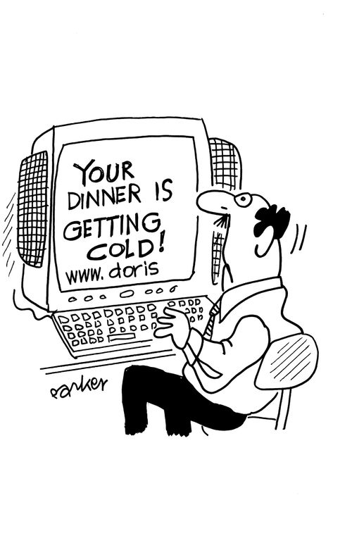 Instant Message from your wife:  Your Dinner's getting cold!