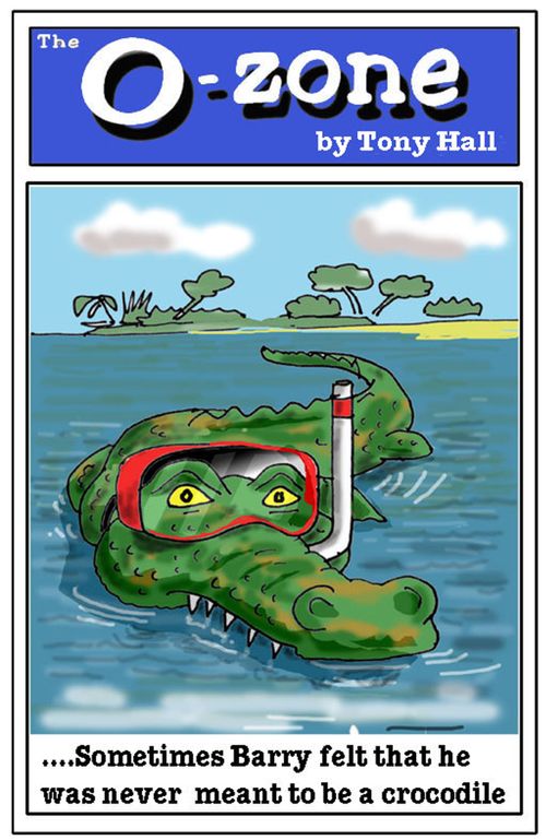 Sometimes barry felt that he was never meant to be a crocodile