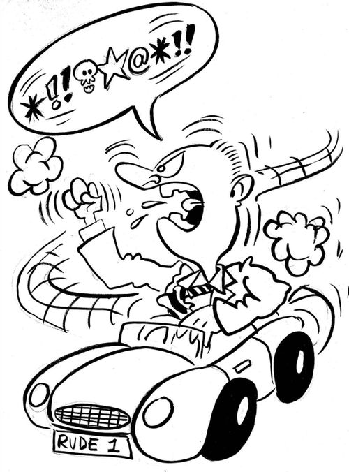 Angry driver.