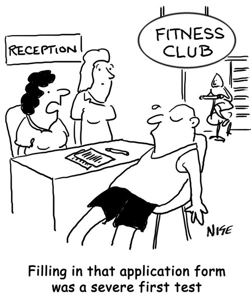 'Filling in that application form was a severe first test.'