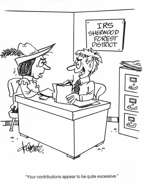'Your contributions appear to be quite excessive.'
