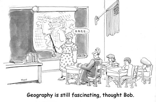 Geography is still fascinating, thought Bob.