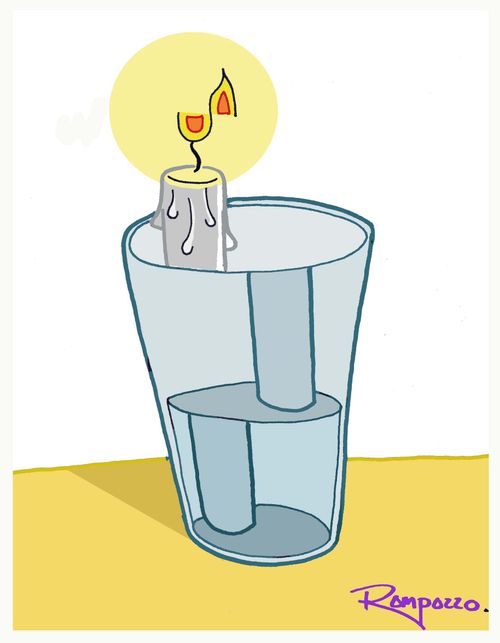 Cup of water.