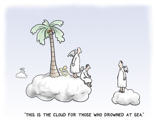 'This is the cloud for those who drowned at sea.'