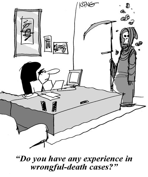 'Do you have any experience in wrongful-death cases?'