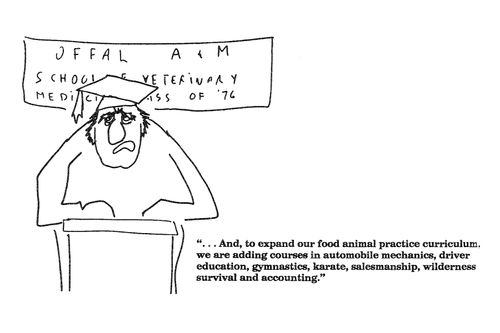 '...And, to expand our food animal practice curriculum,...