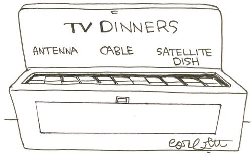 TV Dinners: 'Antenna, cable, satellite dish,'
