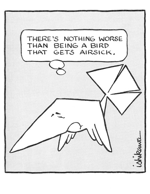 'There's nothing worse than being a bird that gets airsick.'