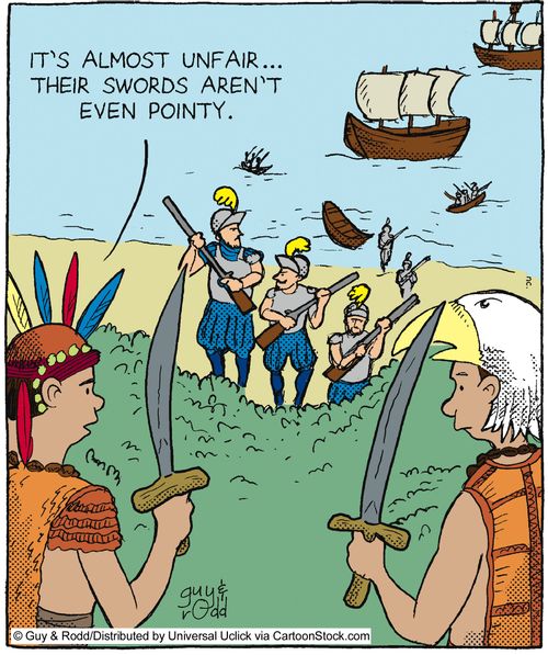 'It's almost unfair. . . their swords aren't even pointy.'