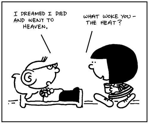 'I dreamed I died and went to heaven.'