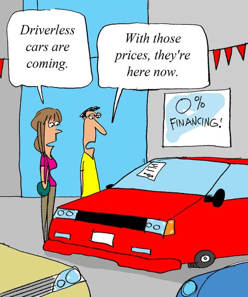 'Driverless cars are coming.'