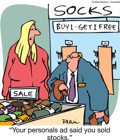 'Your personals ad said you sold stocks.'