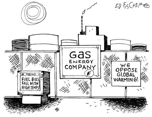 Energy Company: We Oppose Global Warming.