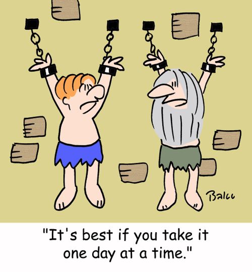 'It's best if you take it one day at a time.'