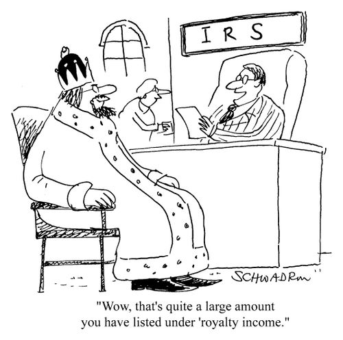 Wow, that's quite a large amount you have listed under 'Royalty Income'