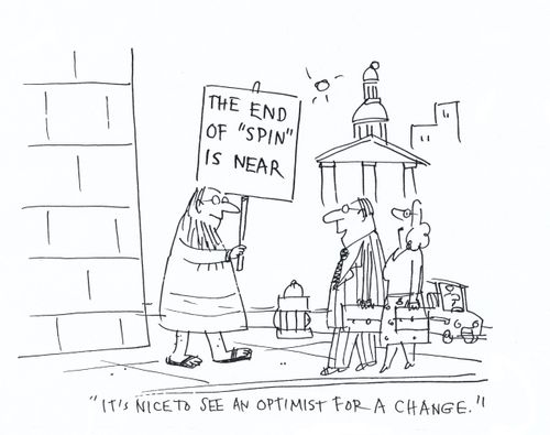 'It's nice to see an optimist for a change.'