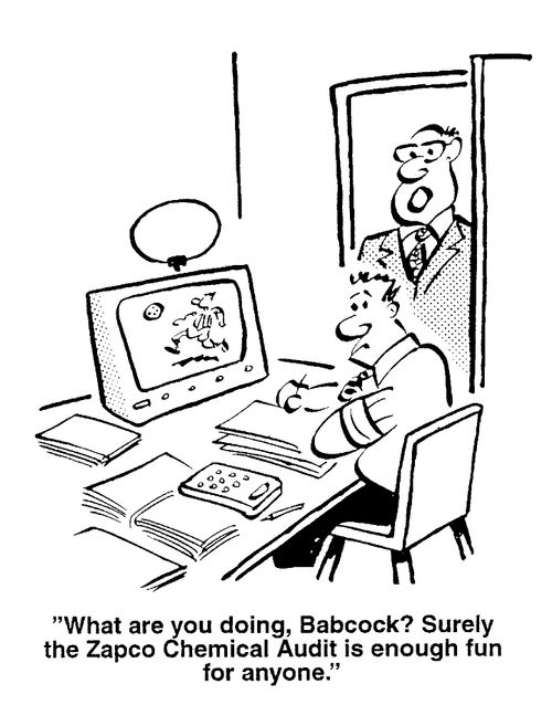 What are you doing? Surely the Zapco Chemical Audit is enough fun for anyone.