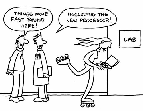 Things move fast round here! Including the new processor!