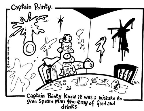 Captain Pointy No.25 - Mistake to give Spasm Man the tray