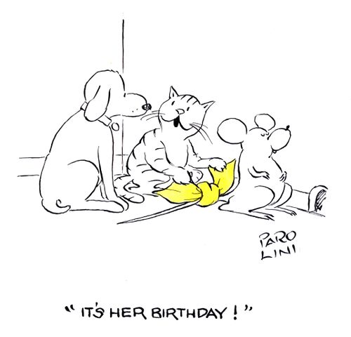 'It's her birthday!'