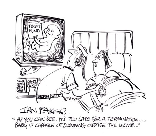 'As you can see, it's too late for a termination...Baby is capable of surviving outside the womb...'