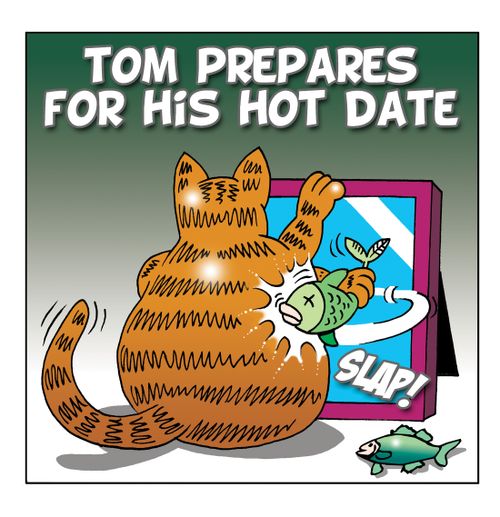 Tom Prepares for his Hot Date.