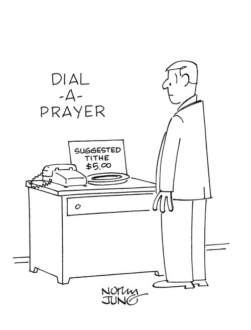 Tithe for Dial-A-Prayer
