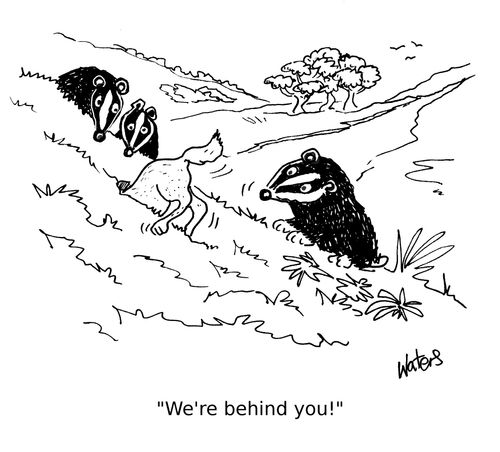 'We're behind you!'