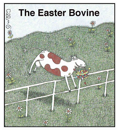 The Easter Bovine.
