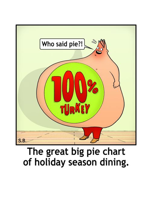 The great bit pie chart of holiday season dining.
