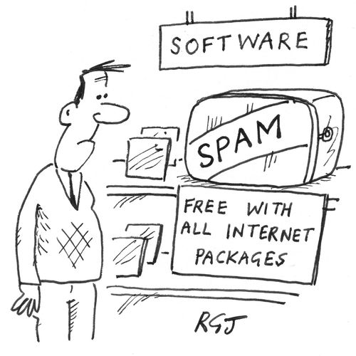Can of spam 'free with every internet package.'