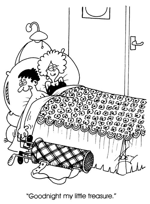 "Goodnight my little treasure"
