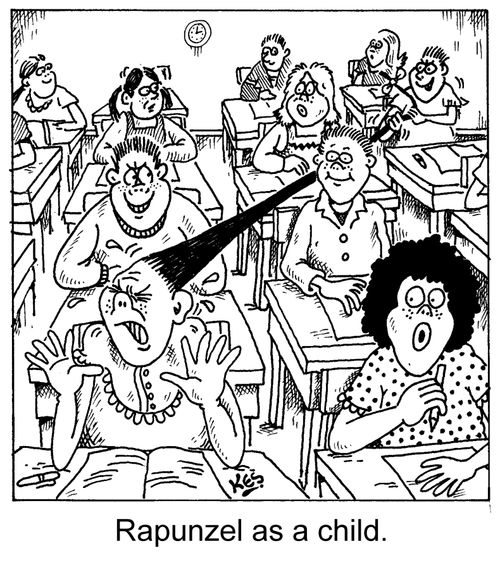 Rapunzel as a child.