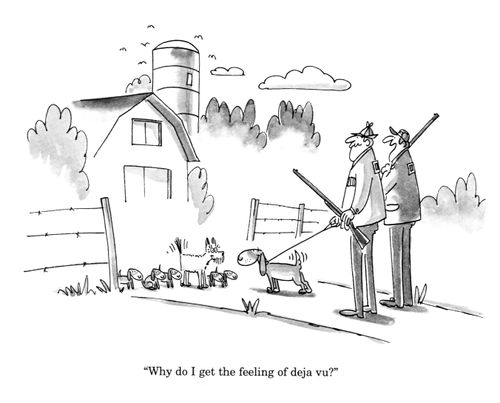 'Why do I get the feeling of deja vu?'