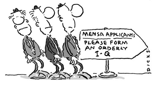 Mensa Applicants - Please Form an Orderly IQ.