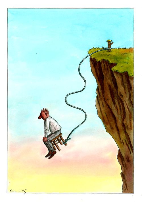 Chair bungee jumping.