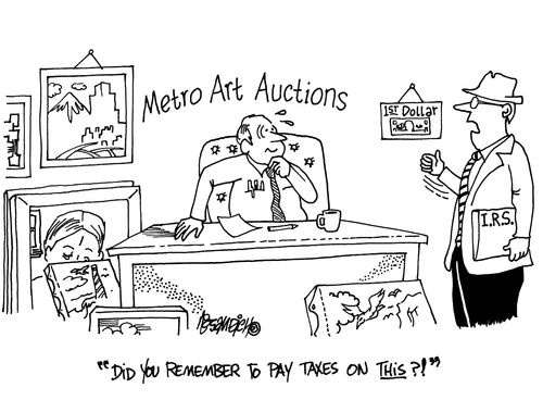 'Did you remember to pay taxes on this?!'