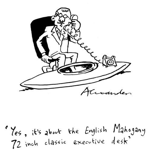 "Yes, it's about the English Mahogany 72 inch classic executive desk."