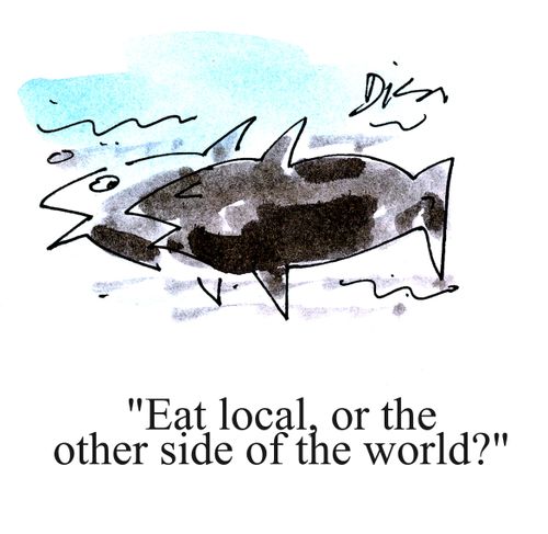 'Eat local, or the other side of the world?'
