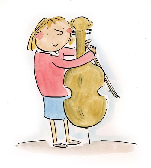 Girl with cello