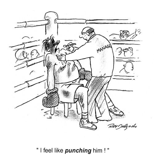 'I feel like punching him!'