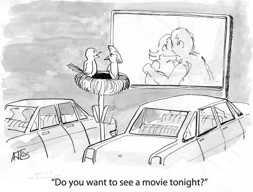 'Do you want to see a movie tonight?'
