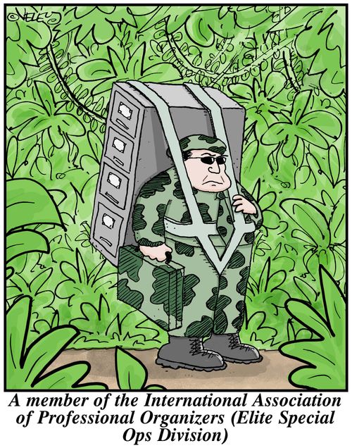 A member of the International Association of Professional Organizers (Elite Special Ops Division)