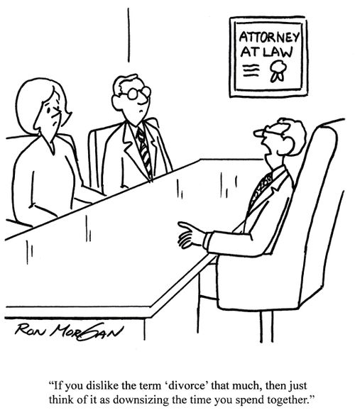 'If you dislike the term 'divorce' that much, then just think of it as downsizing the time you spend together.'