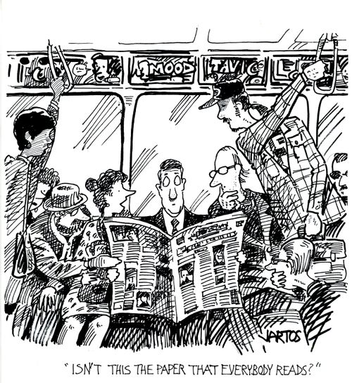 'Isn't this the paper that everybody reads?'
