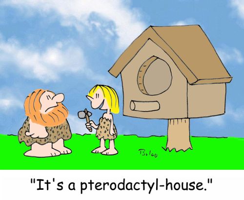 'It's a pterodactyl-house.'