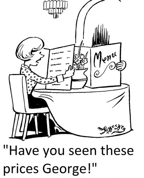 'Have you seen these prices George!'